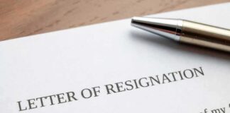 Unexpected Shift in Canadian Politics: Trudeau Makes Major Announcement Resignation letter with a pen on top.