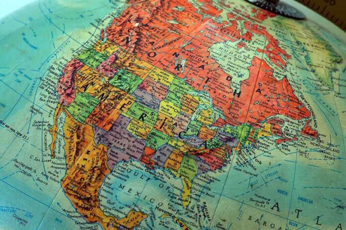 1623440 featured image Map of North America on a globe
