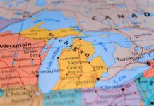 Michigan on map