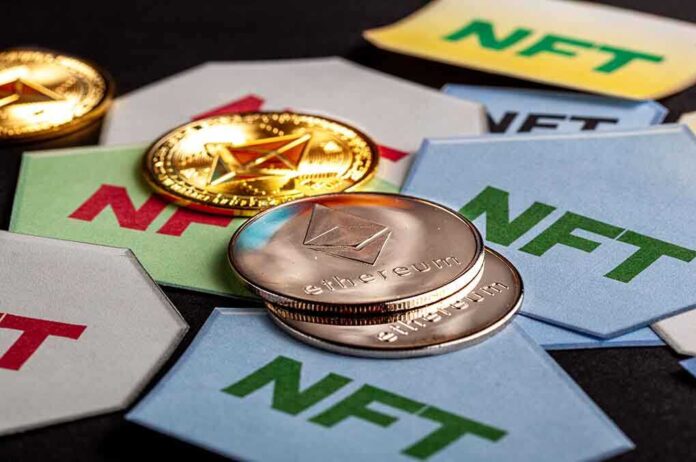 1966009153 featured image Ethereum coins on NFT cards background