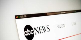 ABC News website on computer browser screen