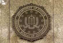 FBI seal on granite wall