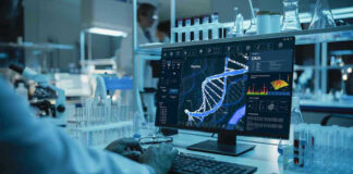 Paternity Fraud Scheme EXPOSED – Legal Chaos Unleashed Scientist analyzing DNA on computer in laboratory