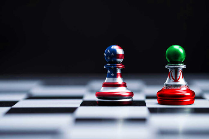 1597207528 Chess pieces with USA and Iran flags on board.