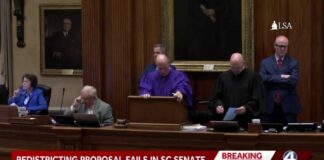 Redistricting proposal fails in SC senate
