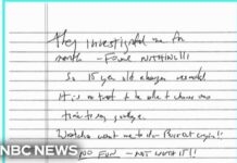 Possible suicide note from Jeffrey Epstein has been made public