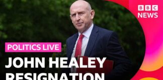 UK Defence Secretary Resigns Over Defence Funding Plan John Healey resigns as defence secretary from Keir Starmer's government | BBC Politics Live