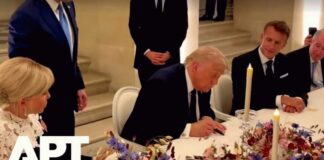 Trump Announces Signing of Iran Memorandum Following Macron Dinner in Versailles | APT