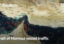 LIVE: Vessel tracker shows Strait of Hormuz after US military strikes against Iran