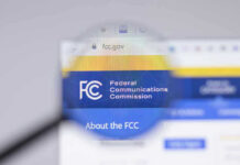 Luxury Seats. Billion-Dollar Decisions. Same Company. Federal Communications Commission website magnified on browser.