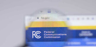 Luxury Seats. Billion-Dollar Decisions. Same Company. Federal Communications Commission website magnified on browser.