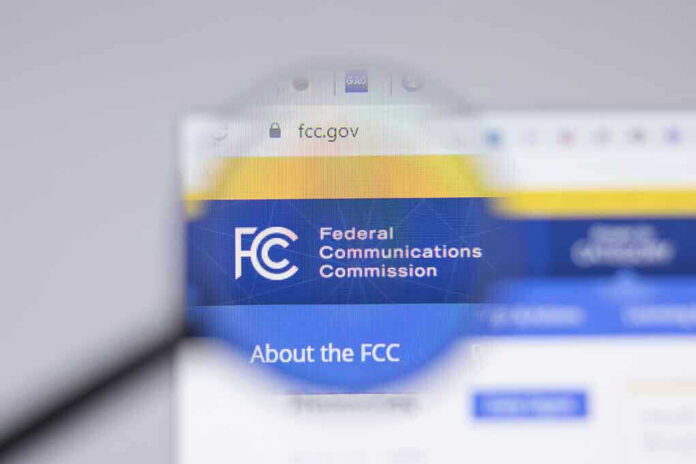 1963495504 Federal Communications Commission website magnified on browser.