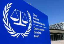 Washington Welcomes Venezuela’s ICC Exit International Criminal Court sign with scales emblem outside modern building