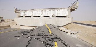 Reports Claim U.S. Expanded Military Operations Severely damaged road and collapsed bridge due to earthquake