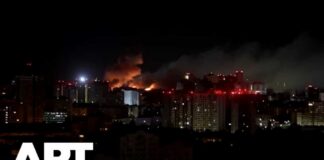 Kyiv Under Attack: Russian Ballistic Missiles Kill One, Leave Buildings Burning | APT
