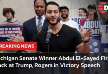 President Brands Senate Winner a “Jew Hater” WATCH: Michigan Senate Winner Abdul El-Sayed Fires Back at Trump, Rogers in Victory Speech | AC15