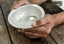 Great Depression Survival Lessons hands holding an empty bowl
