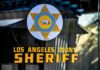 Federal Sentence in Violent LA Protest Case Los Angeles County Sheriff emblem on a glass door