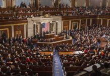 Cash Trails Rattle: Foreign Money Meets U.S. Politics Legislative chamber filled with attendees during a formal address