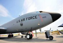 Trump’s Secret Turkey Plane Switch U.S. Air Force tanker aircraft on display at an airfield