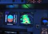 Pentagon Releases New UAP Files aircraft cockpit displays with attitude indicator and weather radar