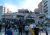 UN Report Alleges Children Were Targeted Rescue workers and civilians on collapsed building after earthquake