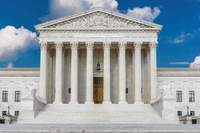 shutterstock_1896126421-1 United States Supreme Court building with classical columns
