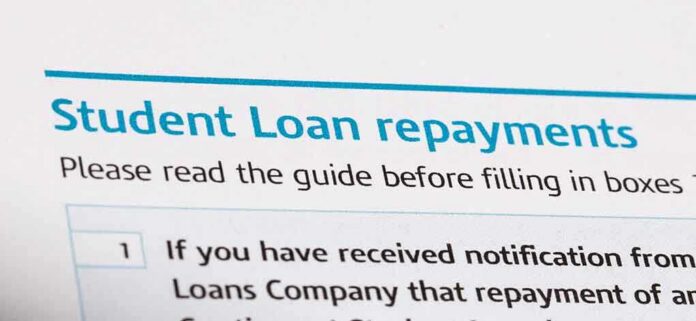 shutterstock_193448132-1 Document titled Student Loan repayments with instructions for filling out forms
